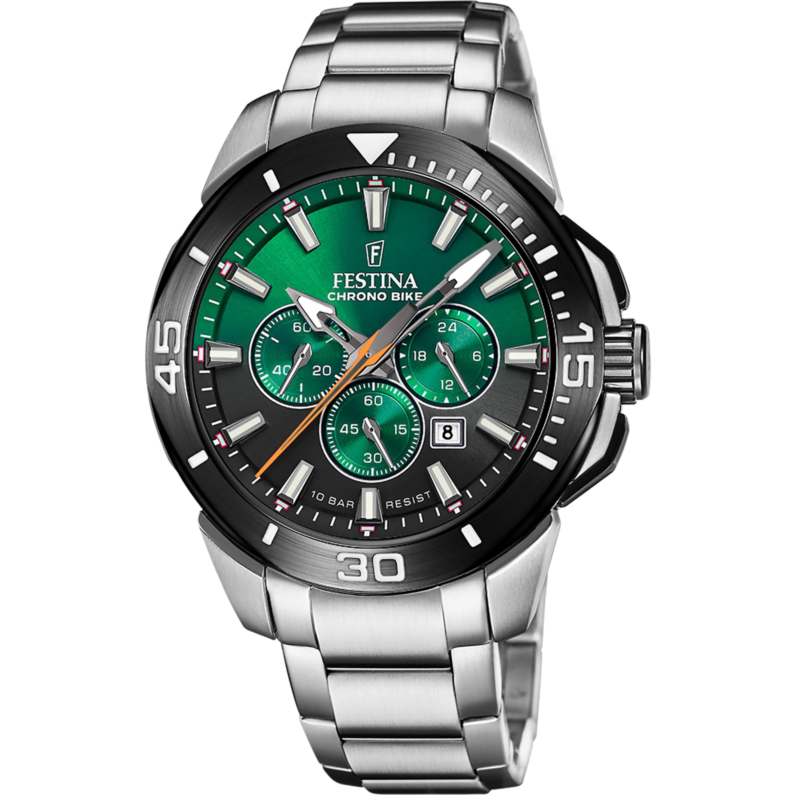 🛒 OFERTÓN AMAZON 🔥 Reloj Festina chrono Bike F20641/B, Cronógrafo, Calendario, Acero Inoxidable 316L y 10 ATM