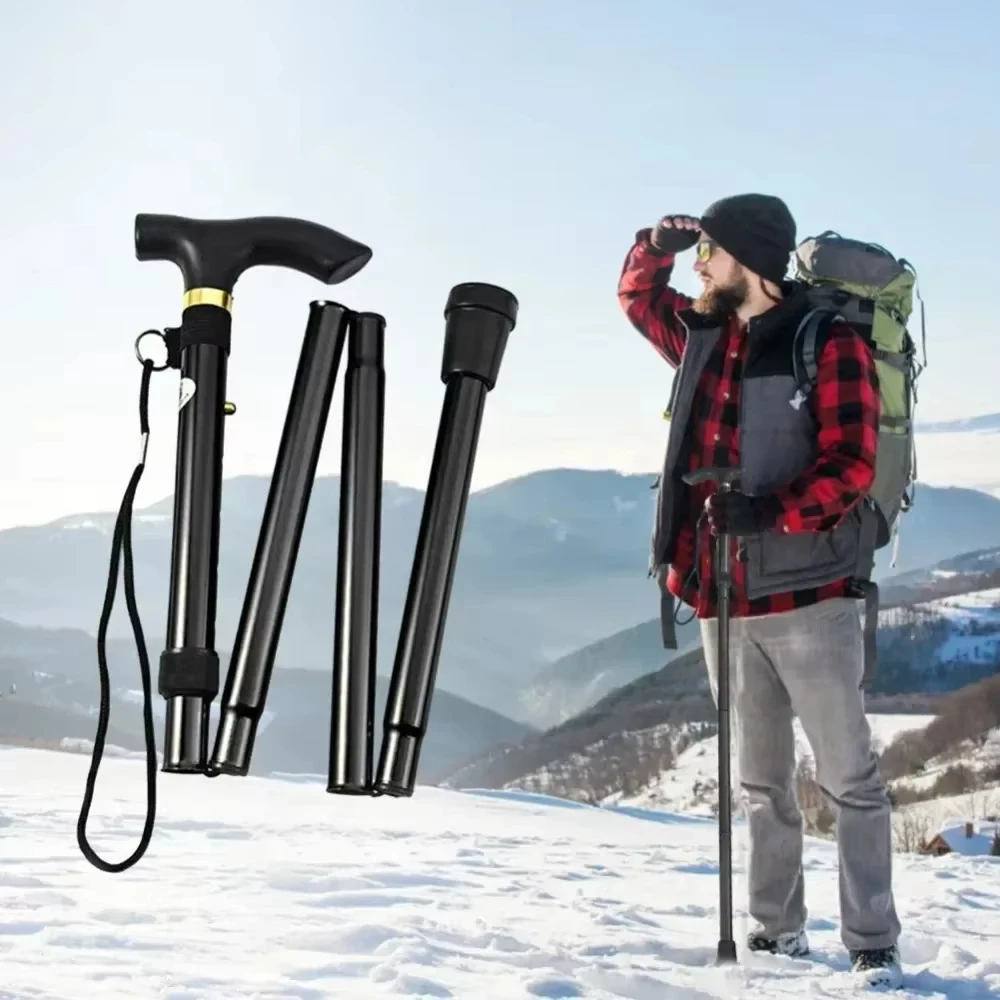 Bastón Plegable Ligero, Soporte Portátil para Caminar, Ideal para Senderismo al Aire Libre y Necesidades de Apoyo Diario…