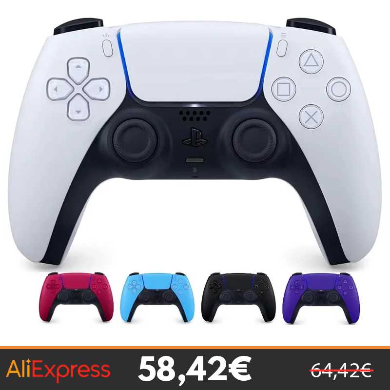 Sony - Mando DualSense PS5 original con botón Crear, sensor de movimiento y carga USB Type-C, varios colores…