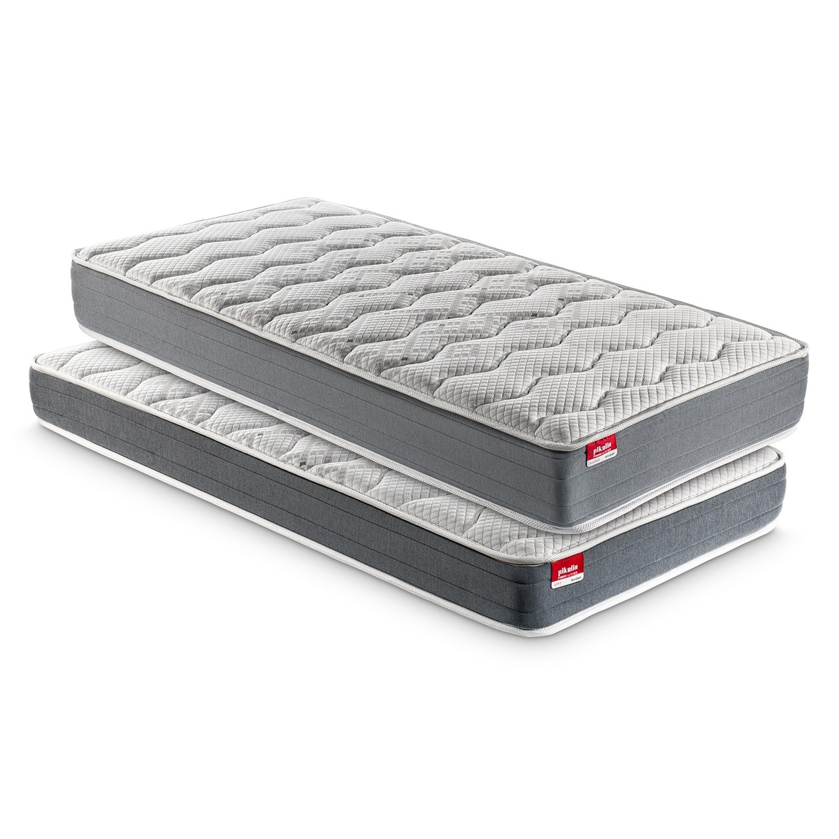 Pikolin - Pack 2 colchones infantil-juvenil de muelles ensacados Fibermaster Pocket 2.0 y de HR +…