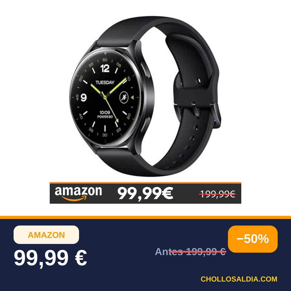 XIAOMI Watch 2 - Llamadas Bluetooth, Snapdragon W5+ Gen1, Wear OS x MIUI, Pantalla AMOLED de 1,43”, Monitor…