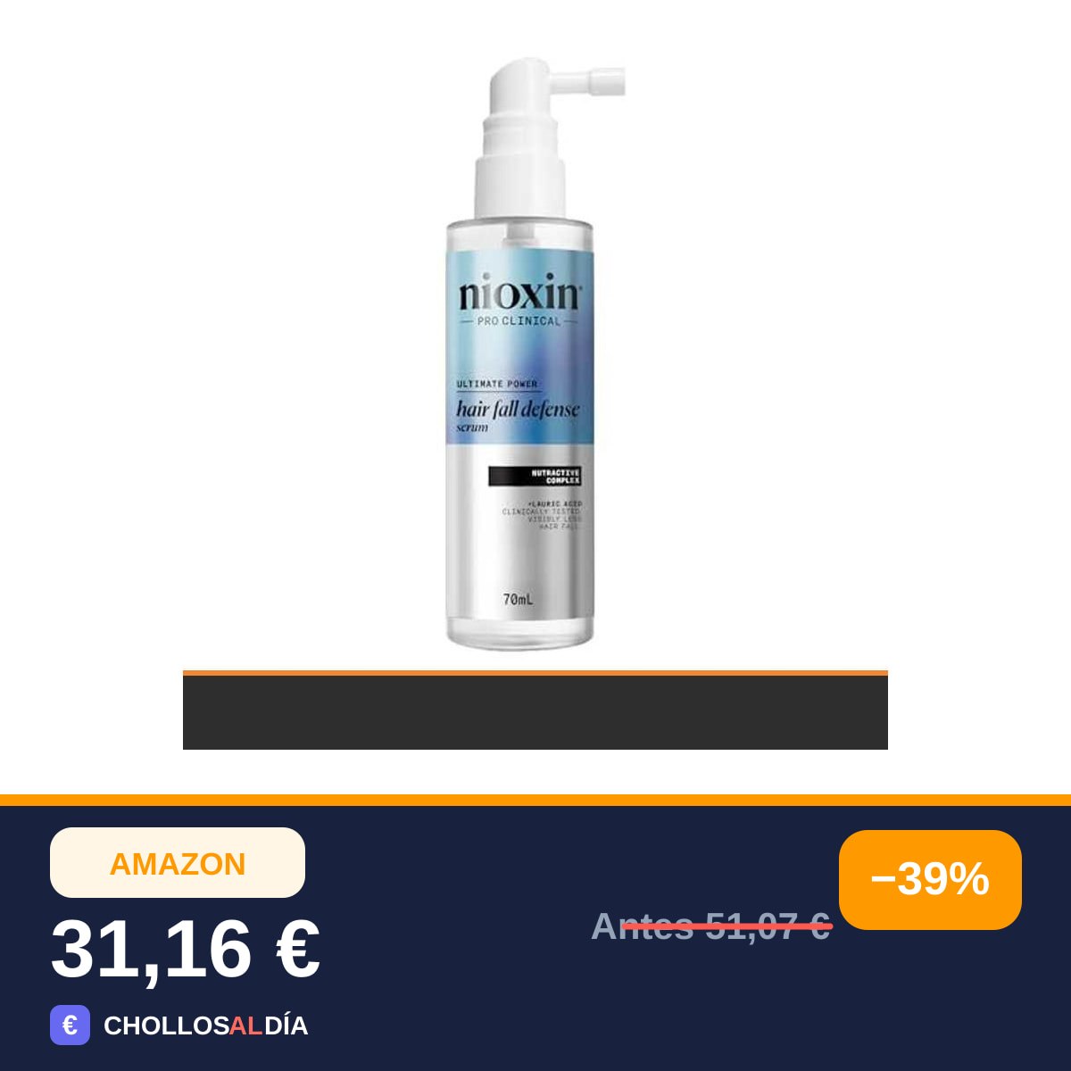 Nioxin HAIR FALL DEFENSE Sérum (70ml)
