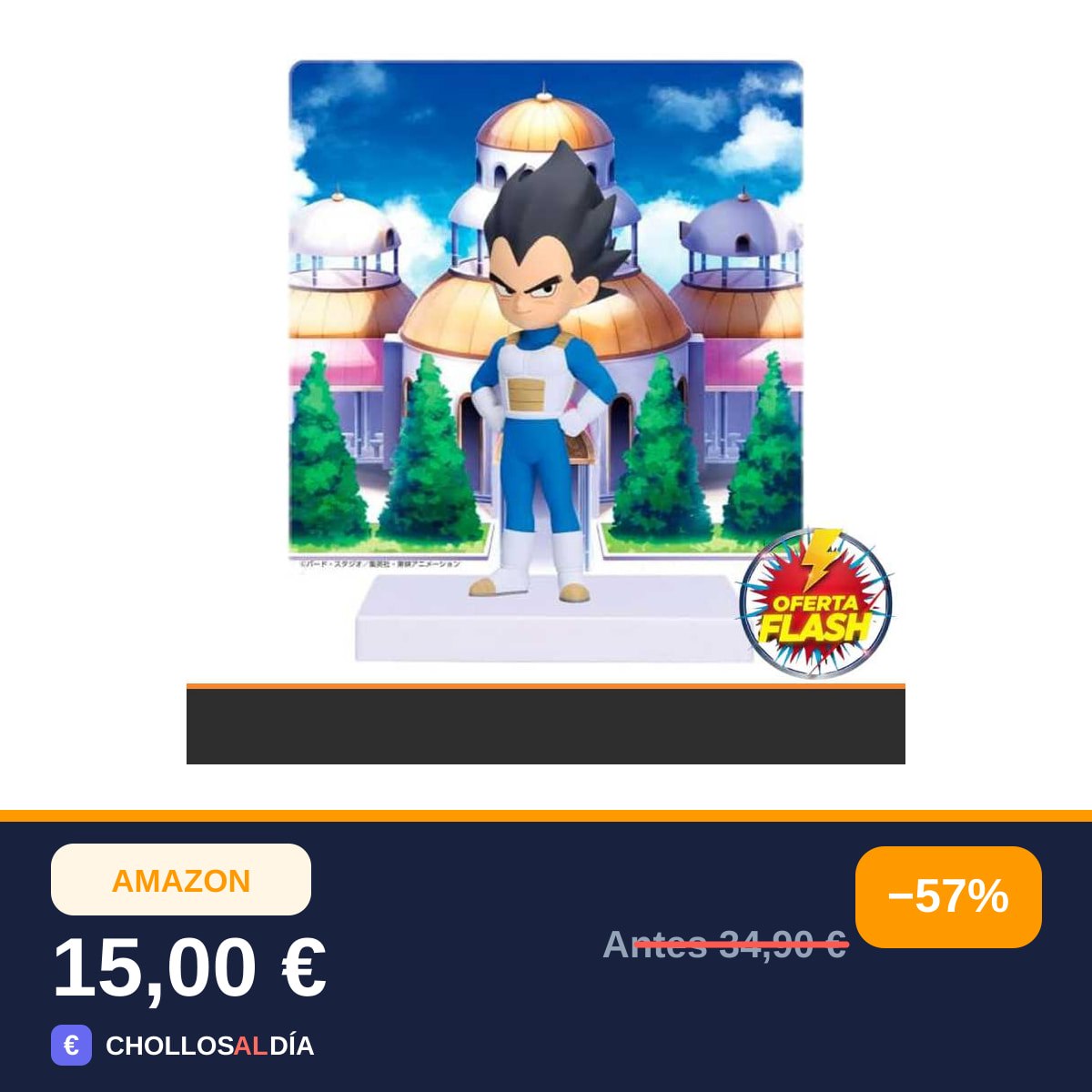 Banpresto Figura de Accion Vegeta Dragon Ball Daima - with Panel 9 cm - BP89724P Multicolor -…