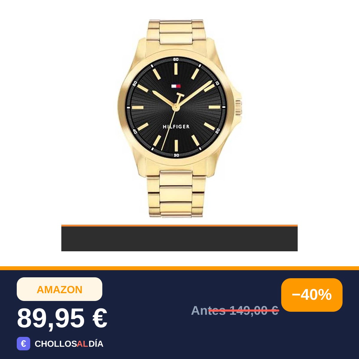 Tommy Hilfiger Reloj Bruce para Hombre con Movimiento de Cuarzo analógico y Pulsera de Acero…