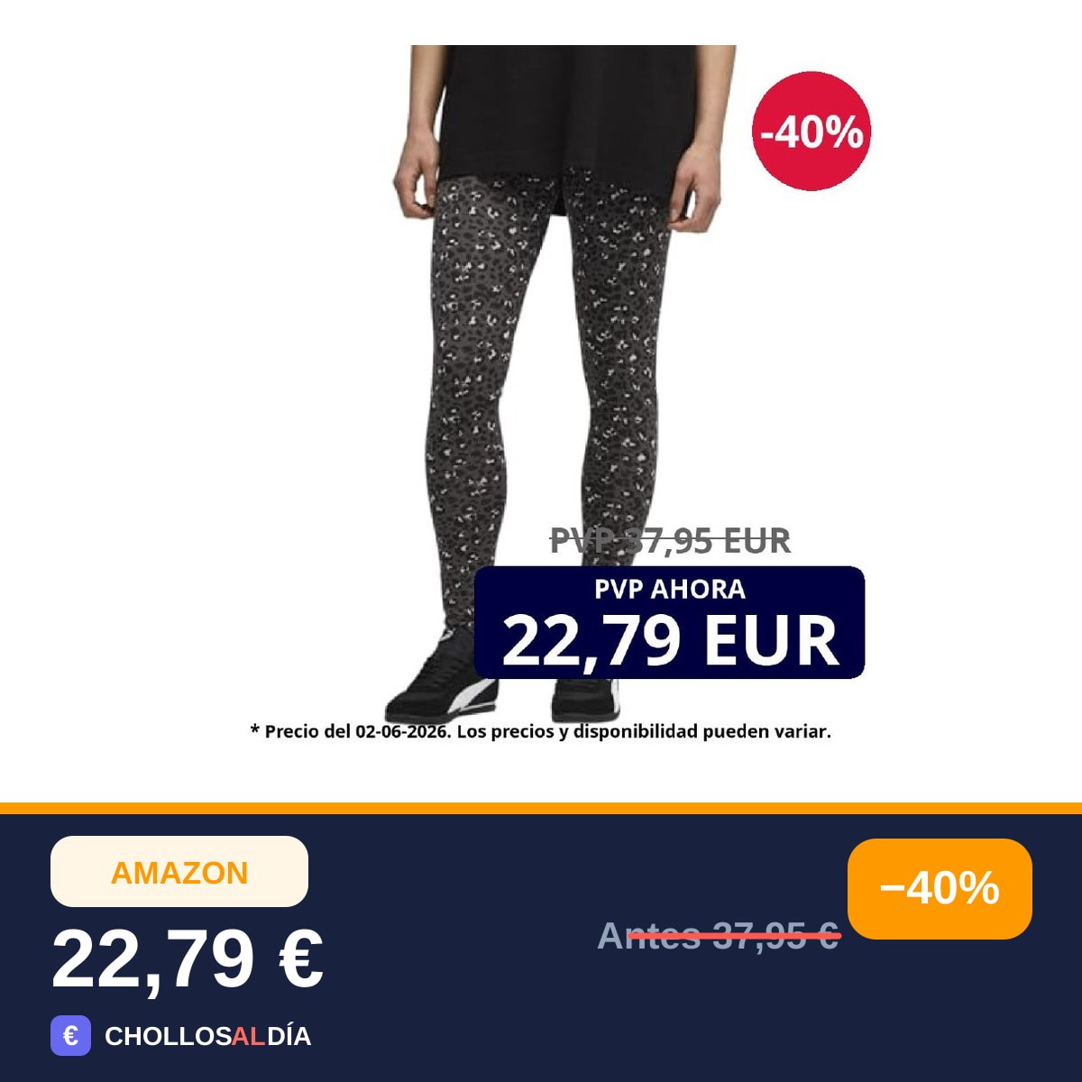 PUMA ESS Graphic Animal AOP Leggings para Mujer 🔥 40% · 💥 15,16€