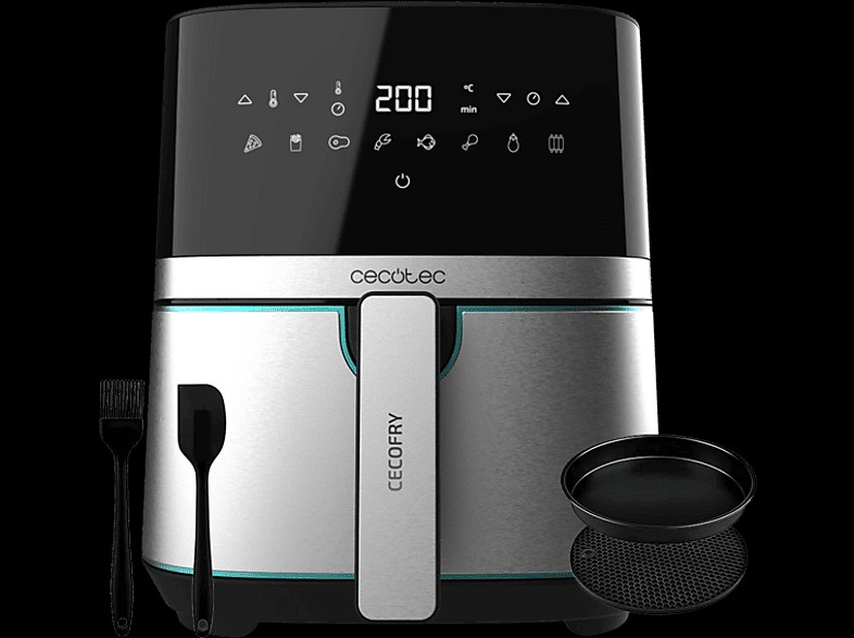 Freidora de aire - Cecotec Cecofry Full Inox Pro 5500 con Accesorios, 1700 W, 8 Modos, 5.5 l,…