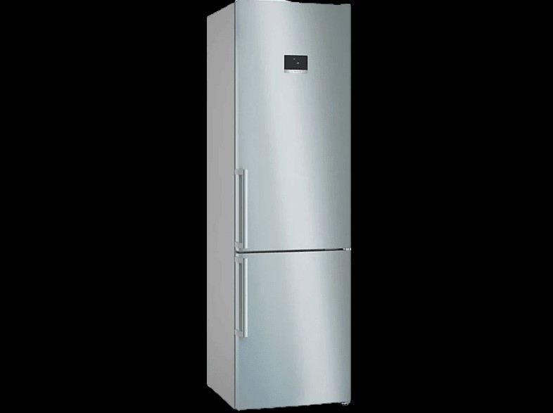 Frigorífico combi - Bosch KGN397ICT, No frost, 203 cm, 363 l, SuperCongelación, Cajón VitaFresh XXL, Inox