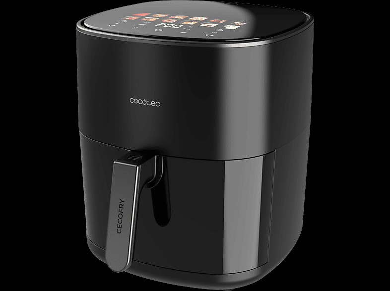 Freidora de aire - Cecotec Cecofry&Grill Duoheat 6500, 3 en 1, 6.5 l, Black