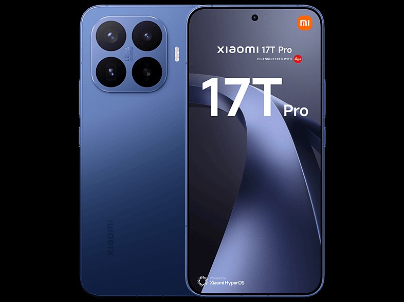 Móvil - Xiaomi 17T Pro, Azul, 512 GB, 12 GB RAM, 6.83" pOLED, MediaTek Dimensity 9500, 7000 mAh